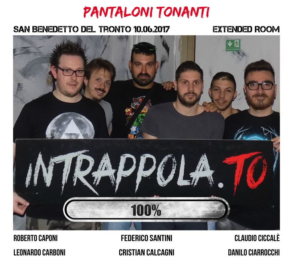 Il gruppo pantaloni tonanti è fuggito dalla nostra escape room Extended Room