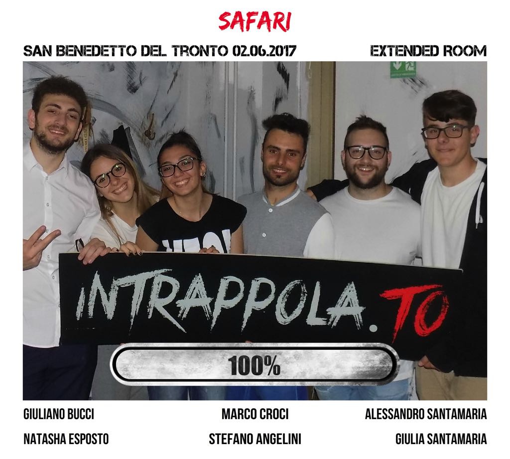 Il gruppo safari è fuggito dalla nostra escape room Extended Room