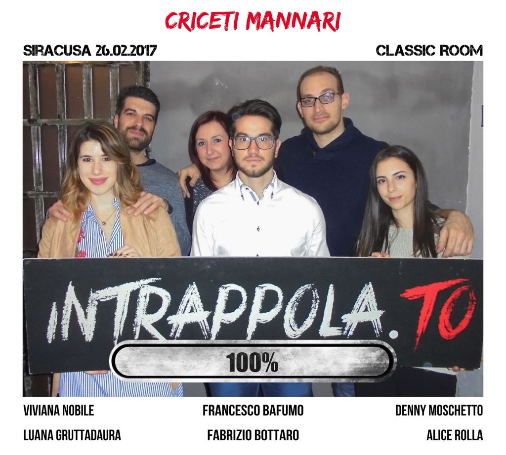 Il gruppo criceti mannari è fuggito dalla nostra escape room Classic Room