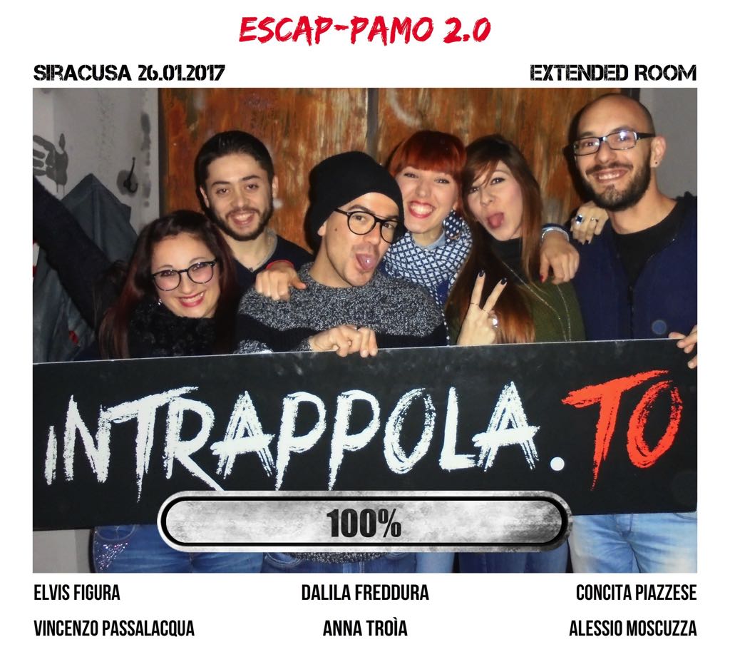 Il gruppo ESCAP-PAMO 2.0 è fuggito dalla nostra escape room Extended Room