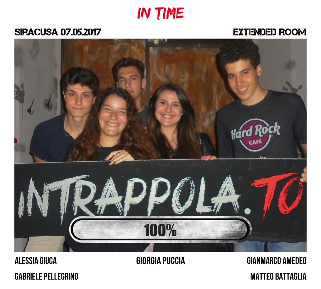Il gruppo in time è fuggito dalla nostra escape room Extended Room