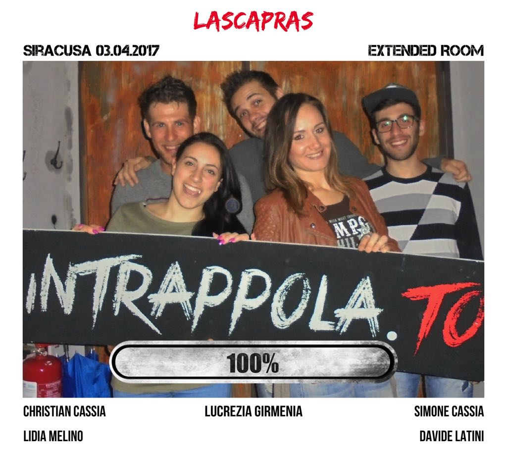 Il gruppo lascapras è fuggito dalla nostra escape room Extended Room