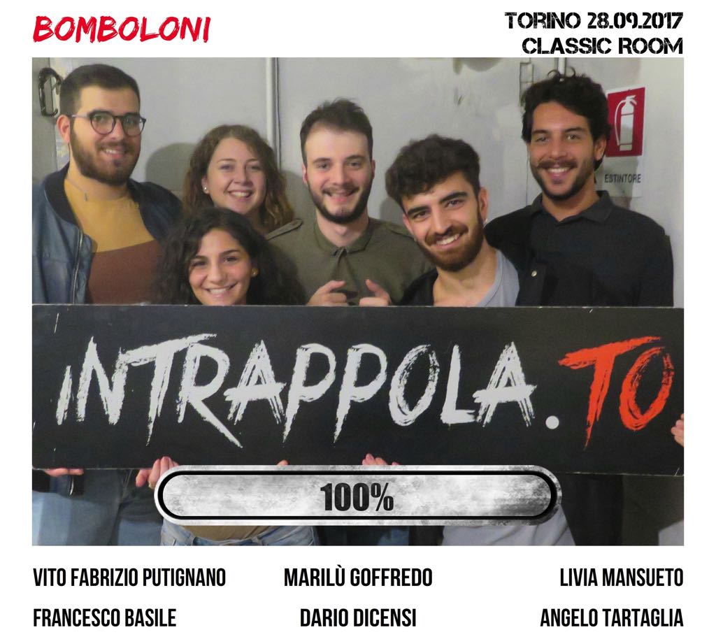 Il gruppo Bomboloni è fuggito dalla nostra escape room Classic Room