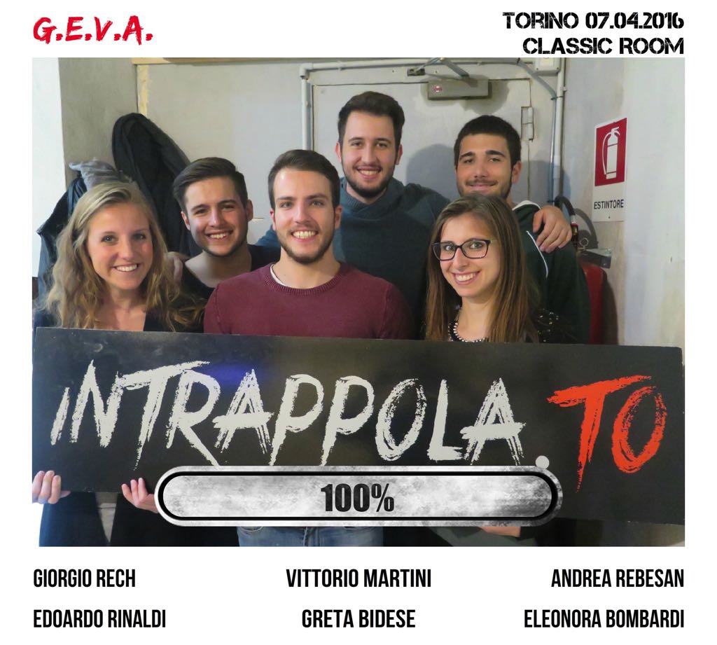 Il gruppo G.E.V.A. è fuggito dalla nostra escape room Classic Room