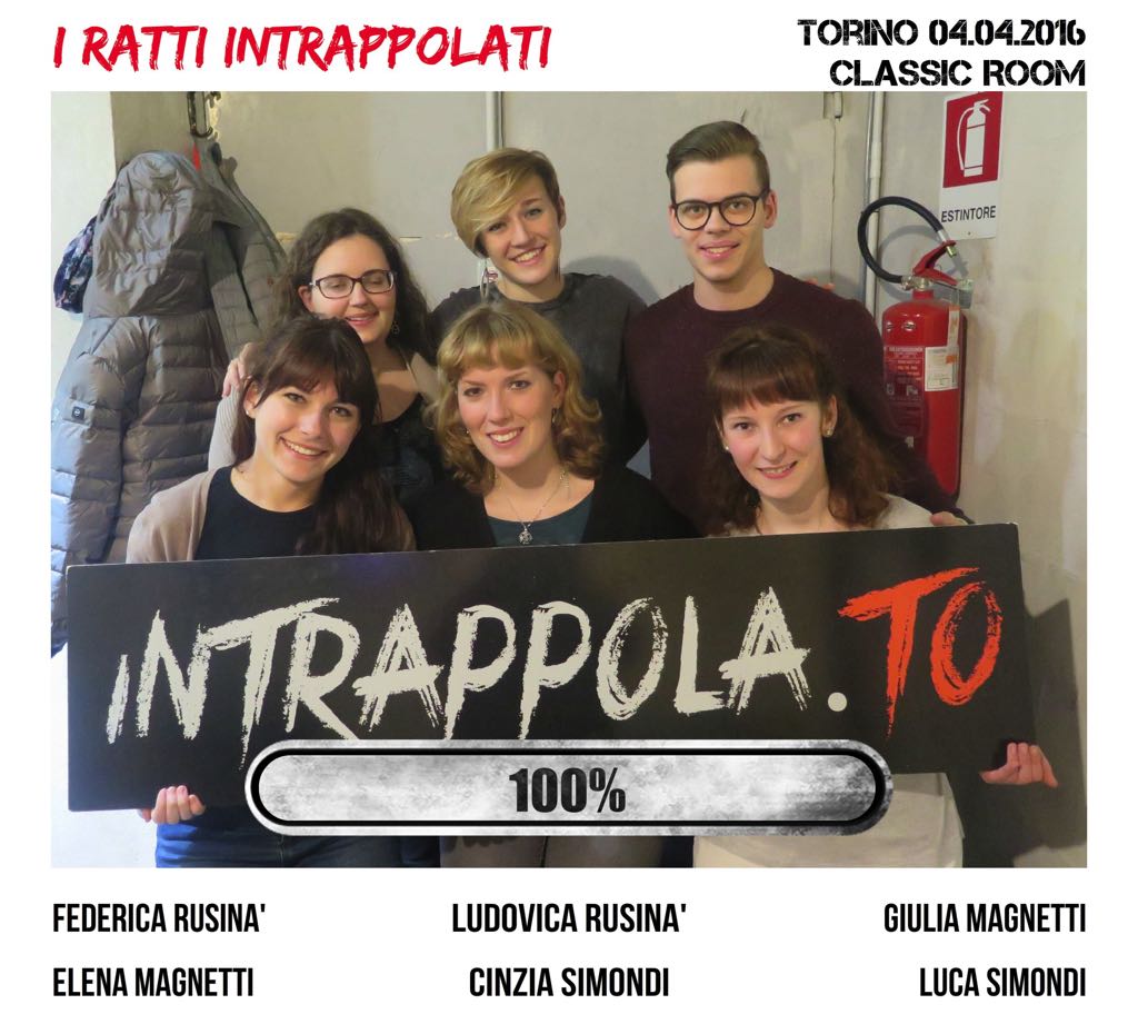 Il gruppo I ratti intrappolati è fuggito dalla nostra escape room Classic Room