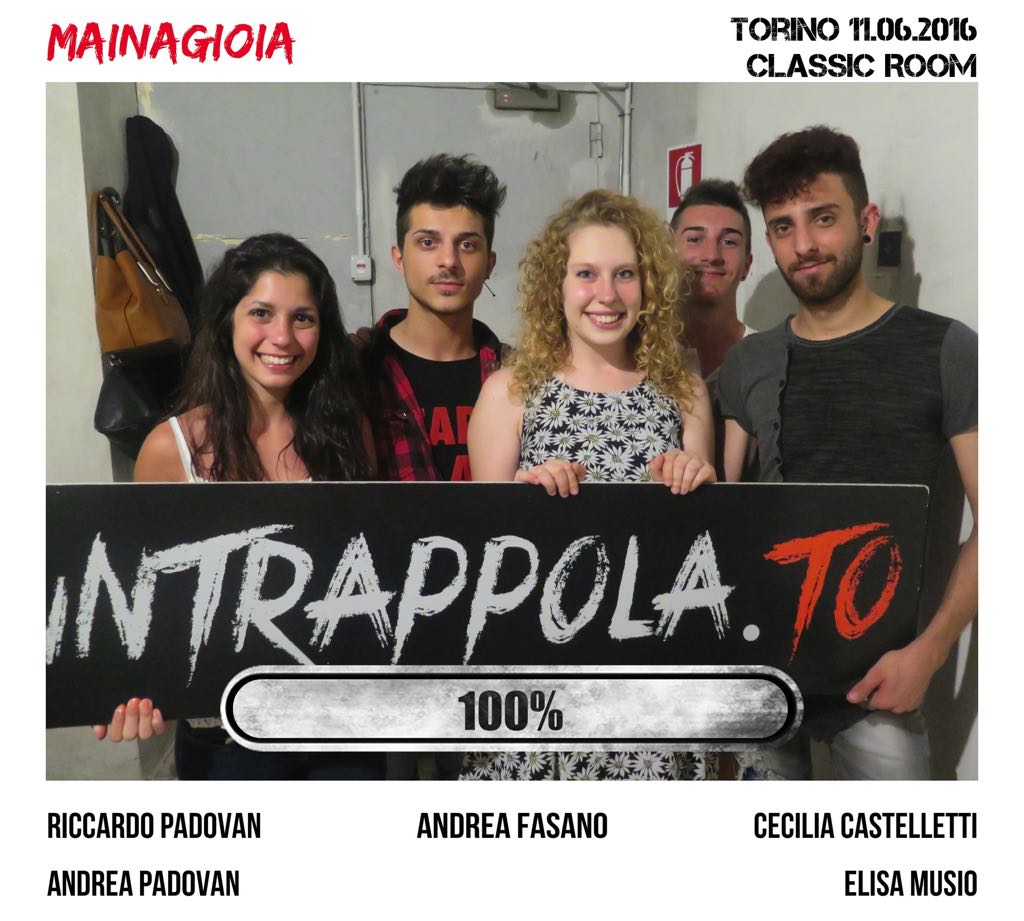 Il gruppo MaiNaGioia è fuggito dalla nostra escape room Classic Room