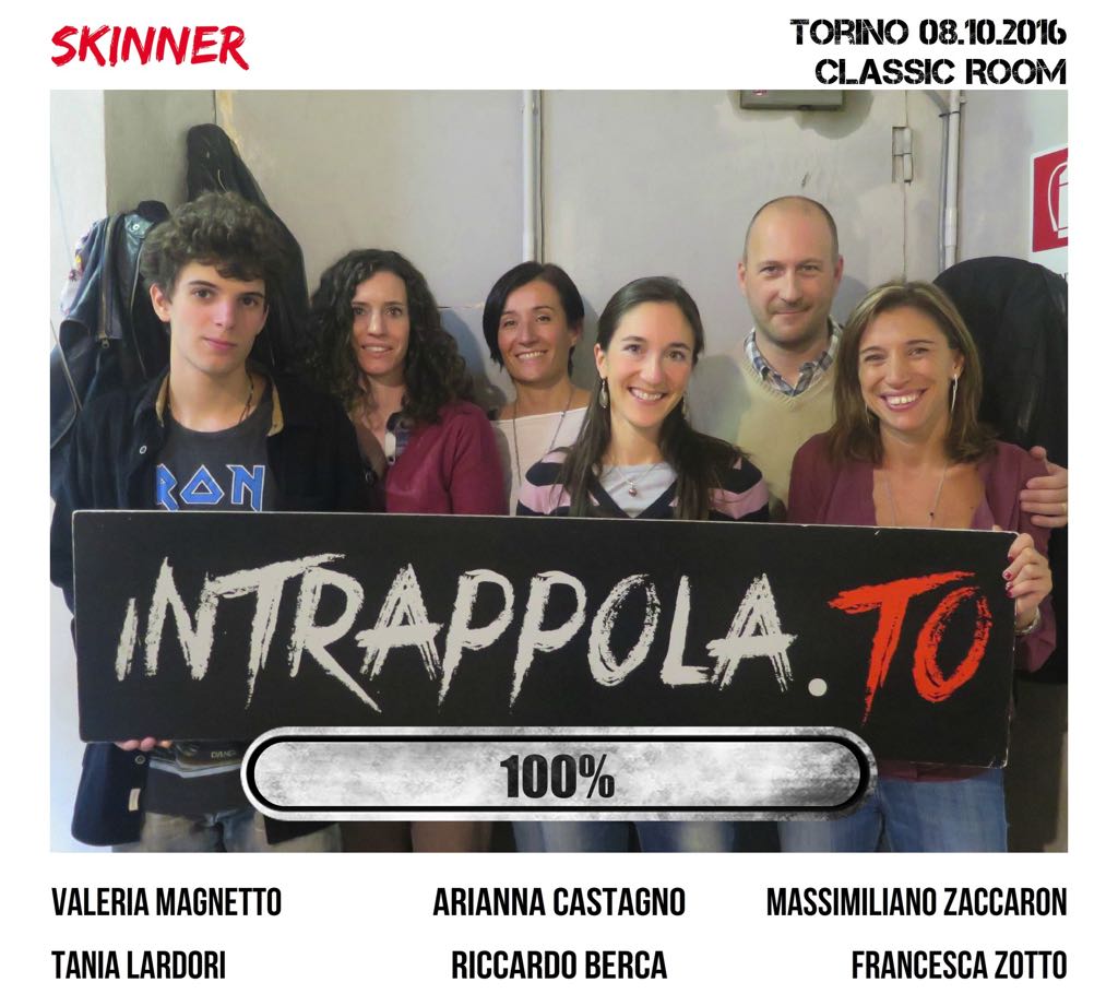 Il gruppo Skinner è fuggito dalla nostra escape room Classic Room