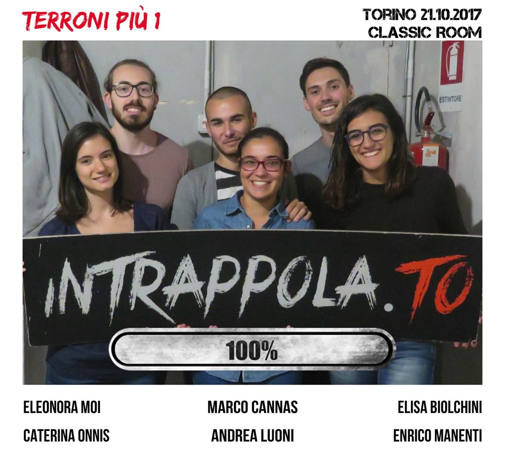 Il gruppo Terroni più 1 è fuggito dalla nostra escape room Classic Room
