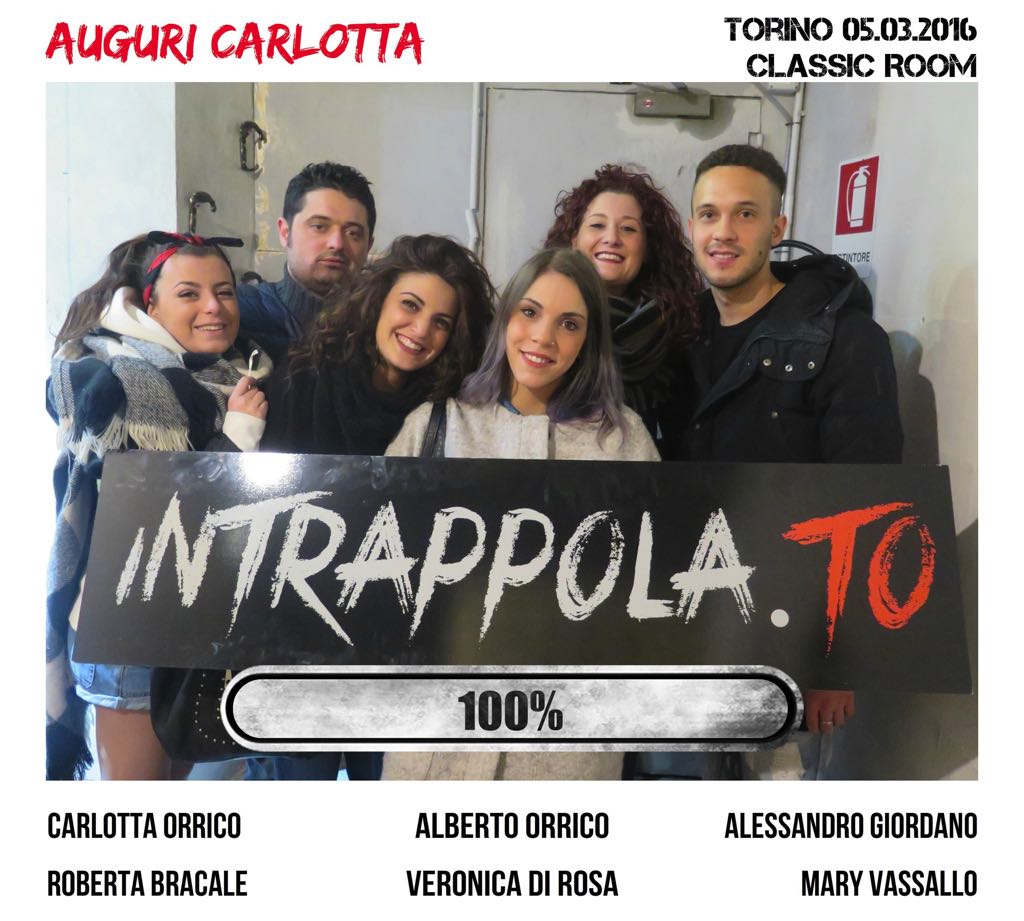 Il gruppo auguri carlotta è fuggito dalla nostra escape room Classic Room