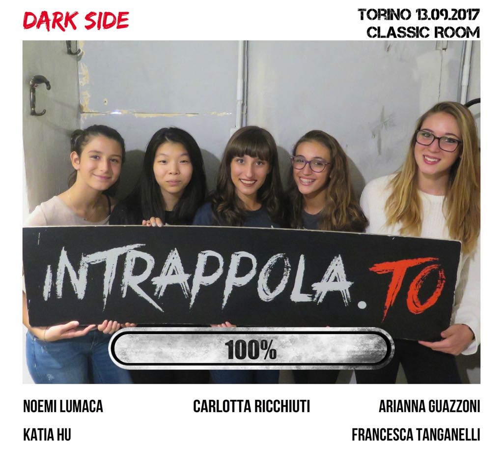 Il gruppo dark side è fuggito dalla nostra escape room Classic Room