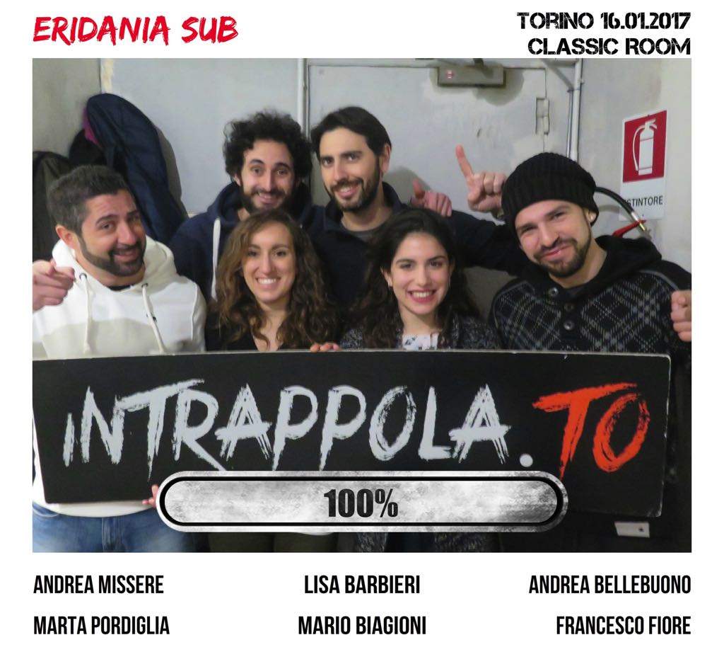 Il gruppo eridania sub è fuggito dalla nostra escape room Classic Room