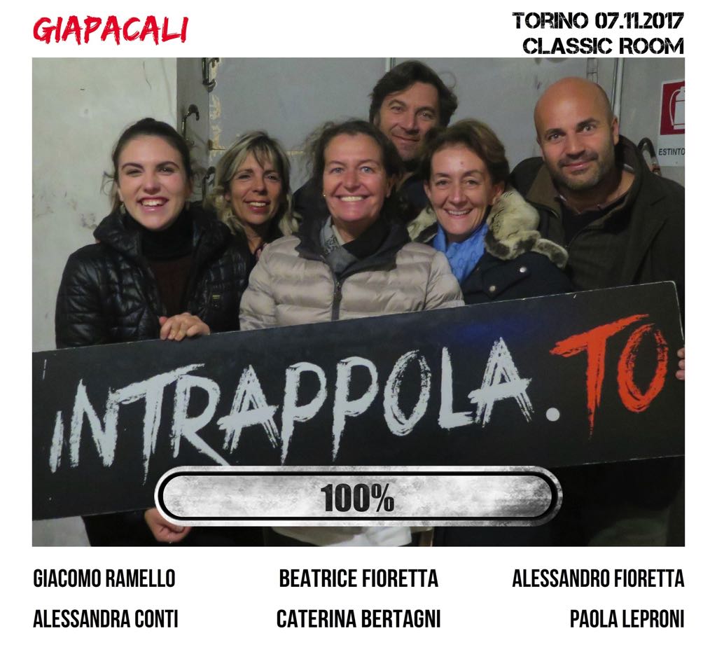 Il gruppo giapacali è fuggito dalla nostra escape room Classic Room