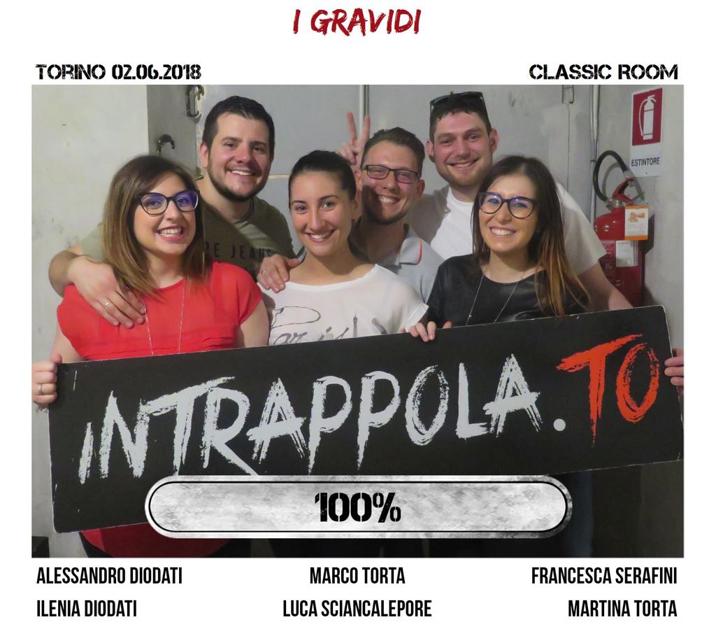Il gruppo i gravidi è fuggito dalla nostra escape room Classic Room