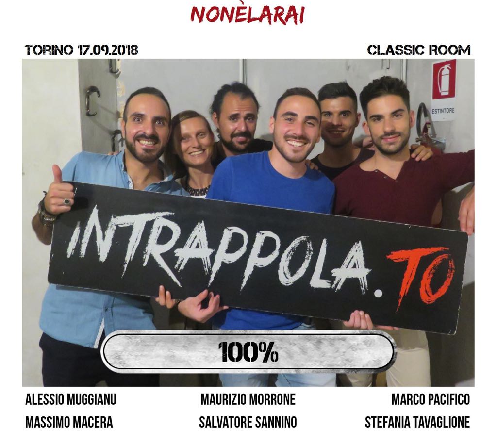 Il gruppo nonÃ¨larai è fuggito dalla nostra escape room Classic Room