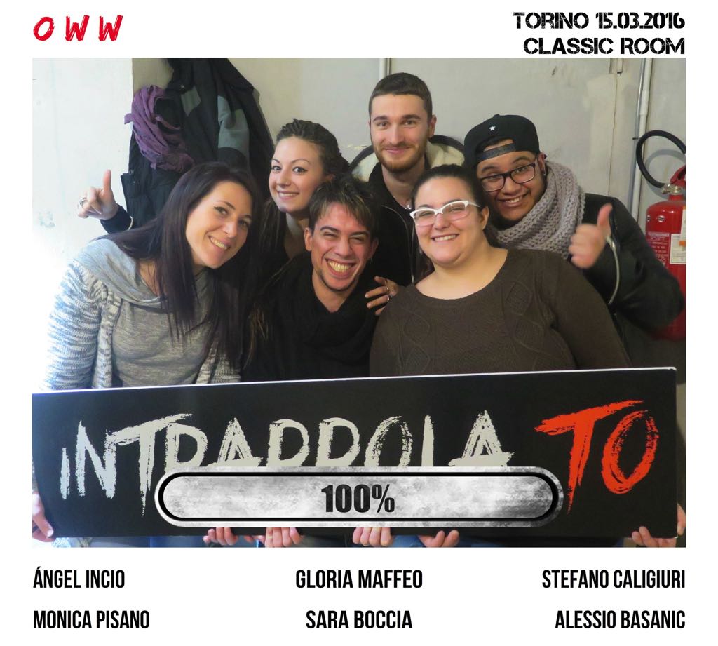 Il gruppo o w w è fuggito dalla nostra escape room Classic Room