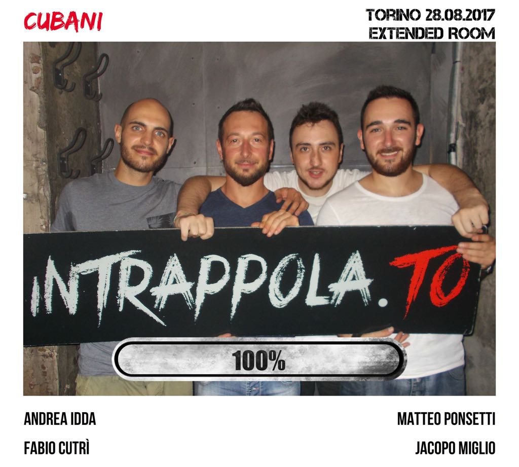 Il gruppo Cubani è fuggito dalla nostra escape room Extended Room
