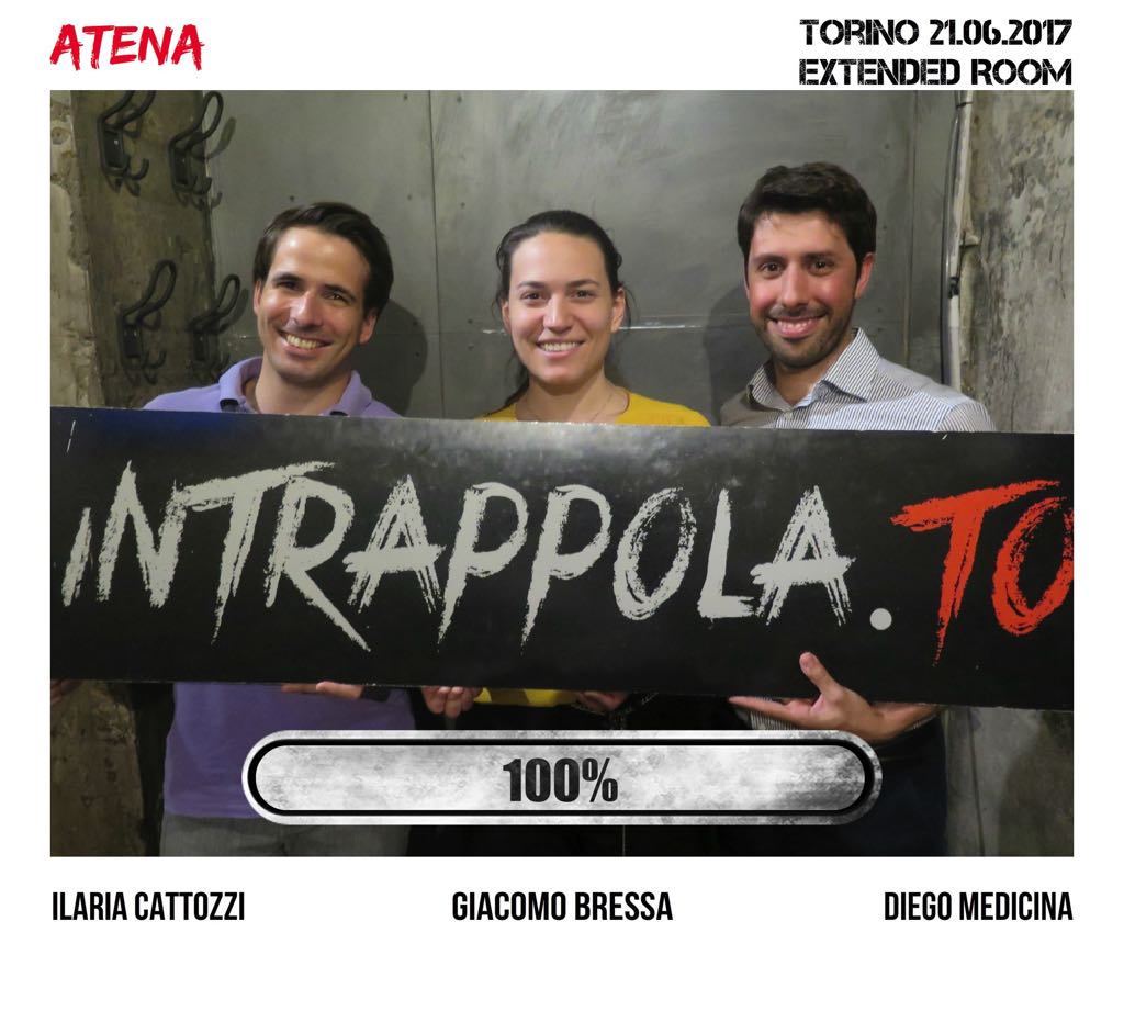 Il gruppo atena è fuggito dalla nostra escape room Extended Room