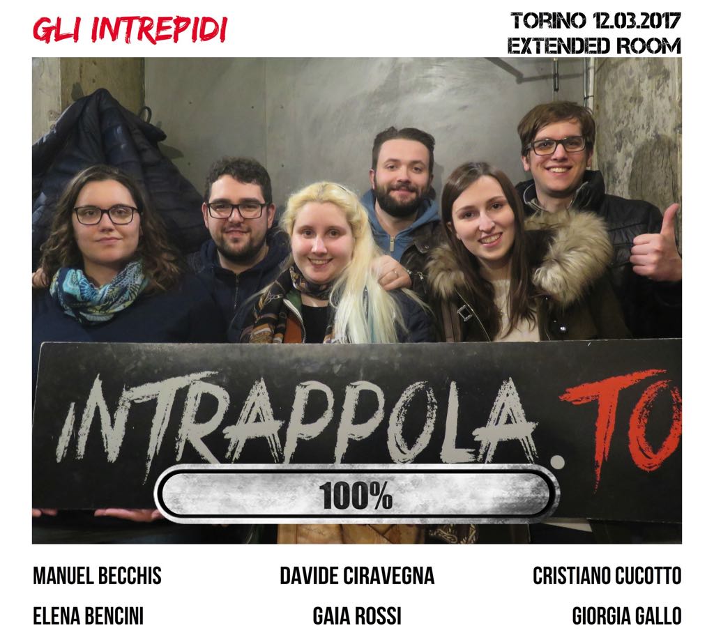 Il gruppo gli intrepidi è fuggito dalla nostra escape room Extended Room
