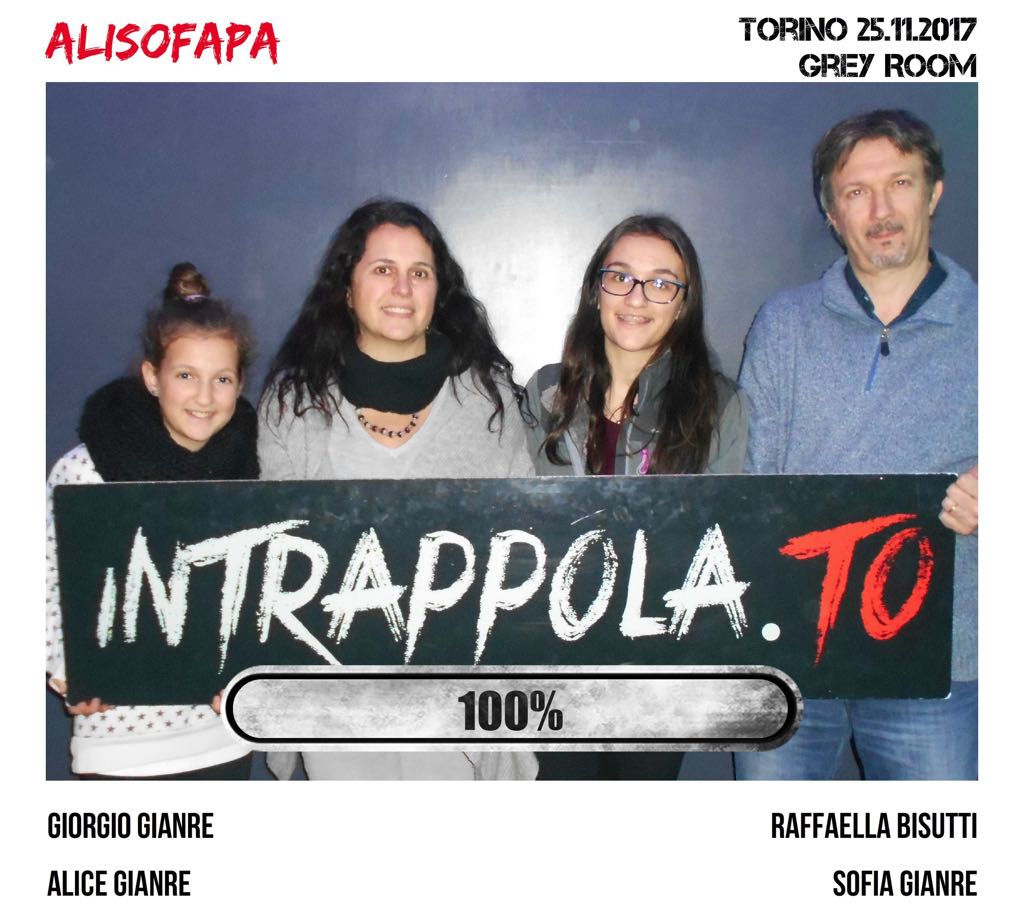 Il gruppo Alisofapa è fuggito dalla nostra escape room 
