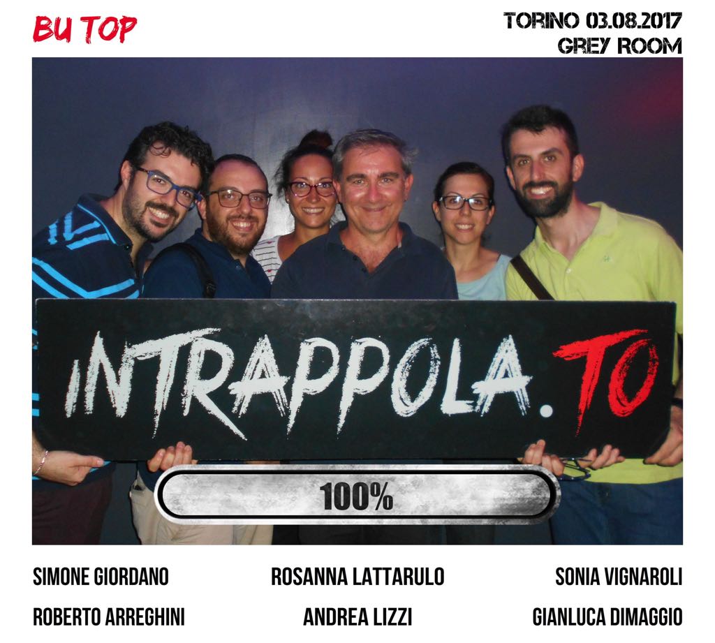 Il gruppo BU TOP è fuggito dalla nostra escape room 