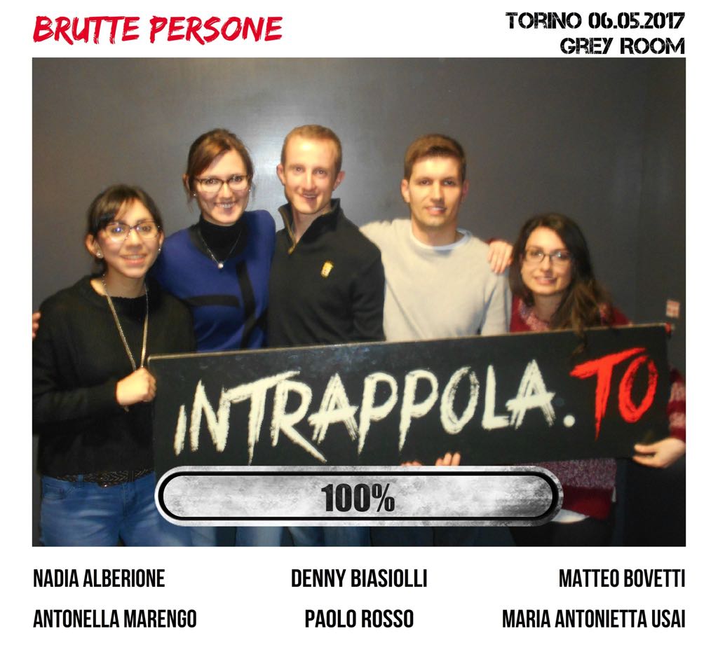 Il gruppo Brutte Persone è fuggito dalla nostra escape room 