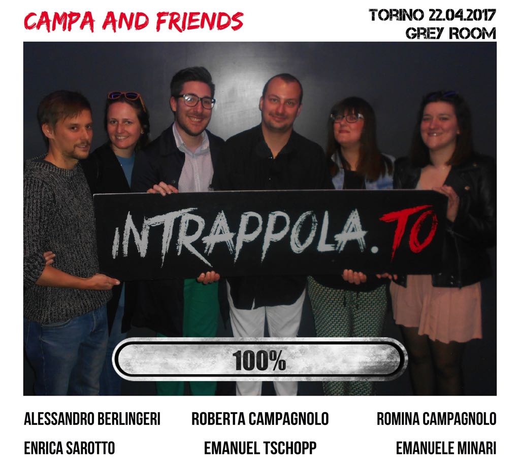 Il gruppo Campa and friends è fuggito dalla nostra escape room 