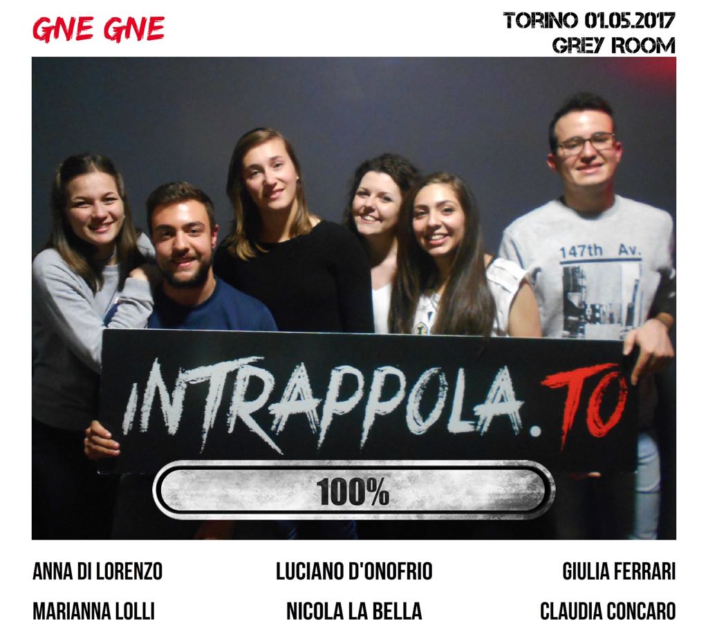 Il gruppo GNE GNE è fuggito dalla nostra escape room 