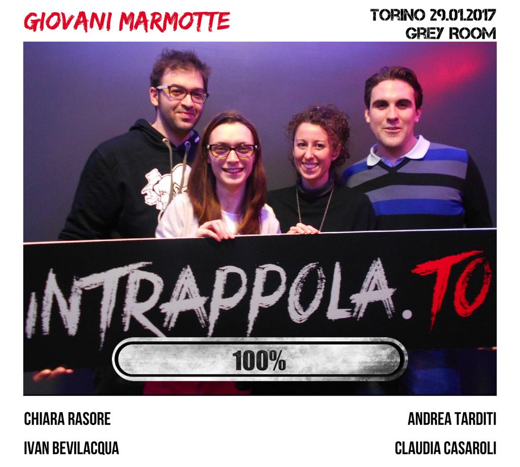 Il gruppo Giovani marmotte è fuggito dalla nostra escape room 