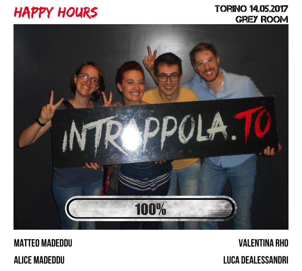 Il gruppo Happy Hours è fuggito dalla nostra escape room 