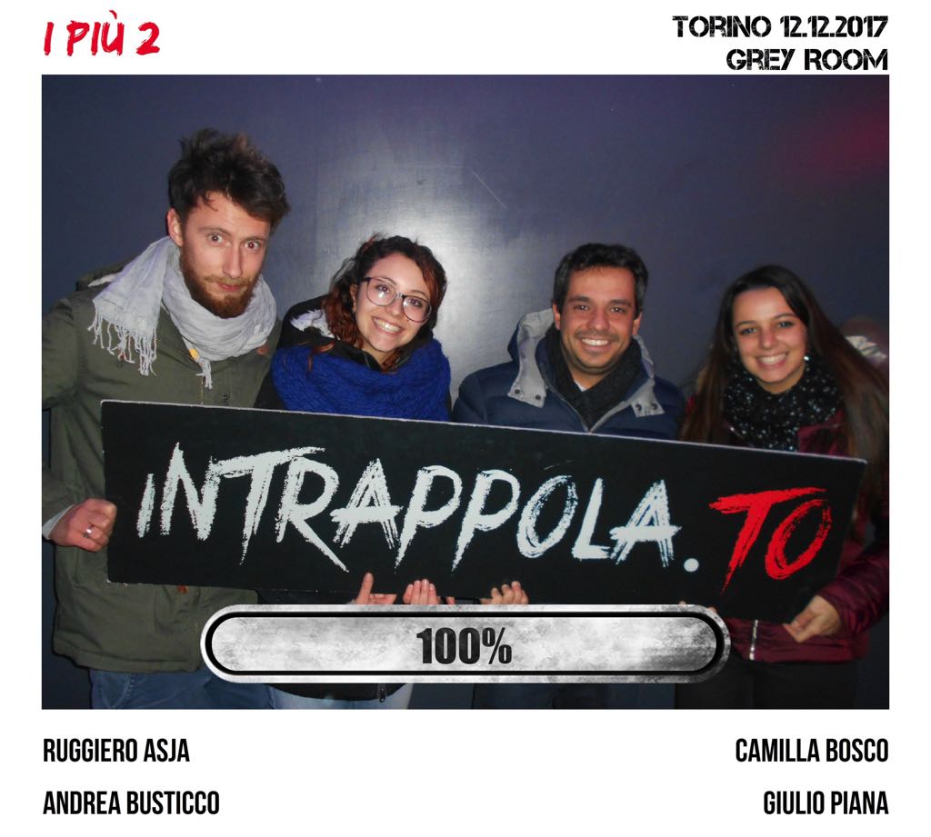 Il gruppo I più 2 è fuggito dalla nostra escape room 