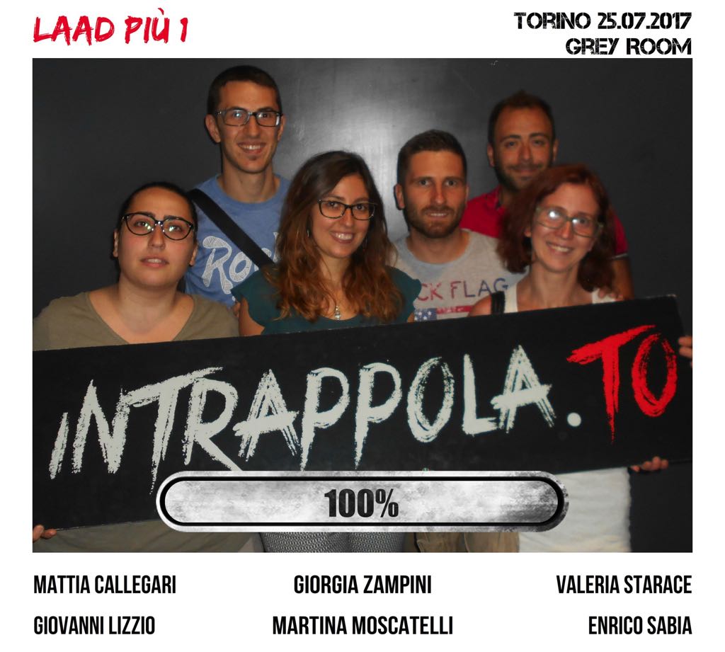 Il gruppo LAAD più 1 è fuggito dalla nostra escape room 