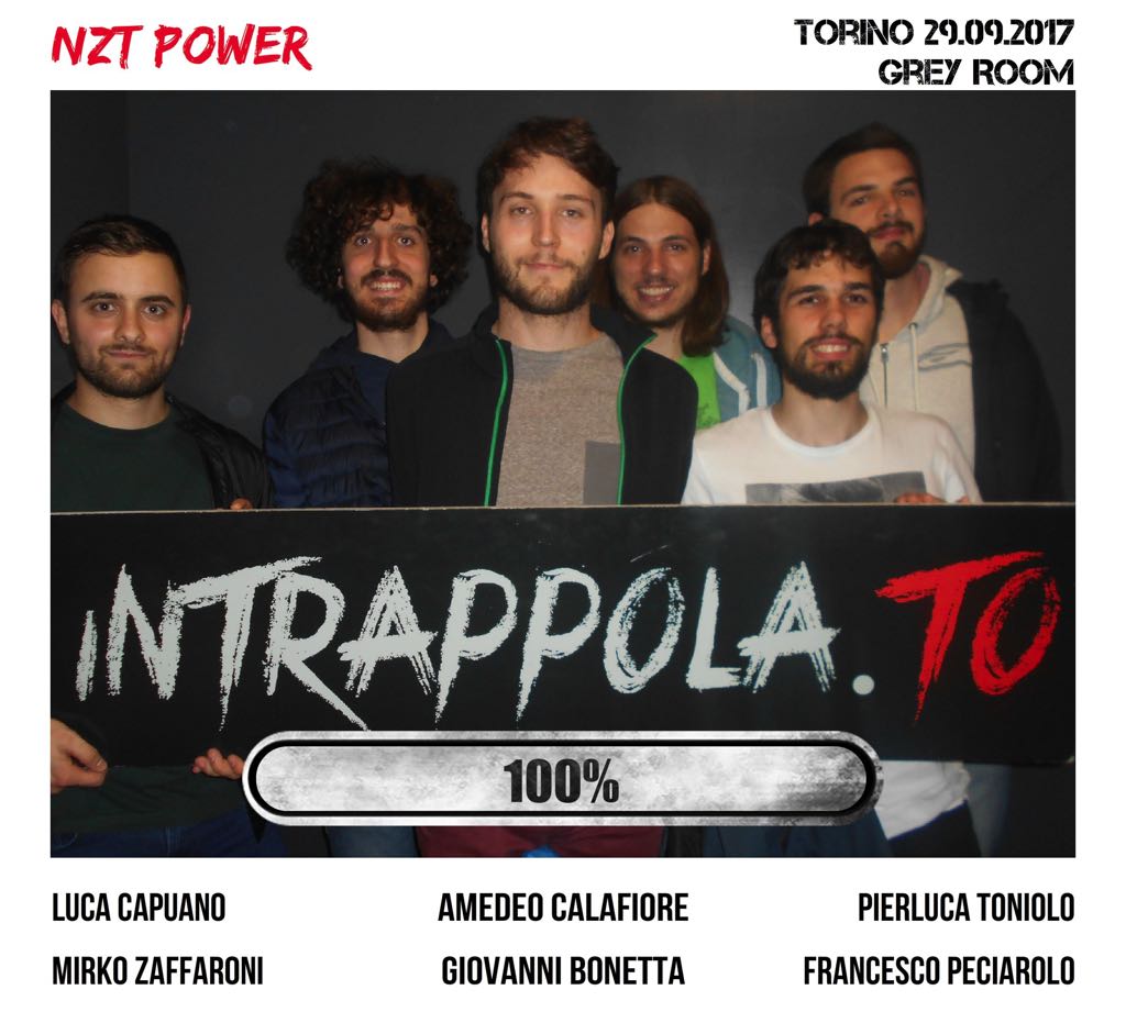 Il gruppo NZT POWER è fuggito dalla nostra escape room 