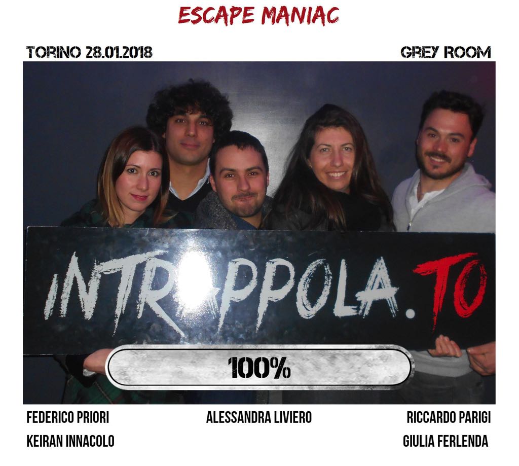 Il gruppo escape maniac è fuggito dalla nostra escape room 