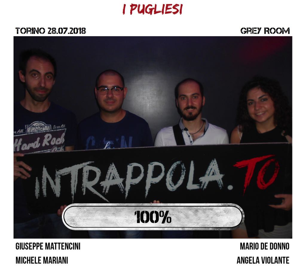 Il gruppo i pugliesi è fuggito dalla nostra escape room 