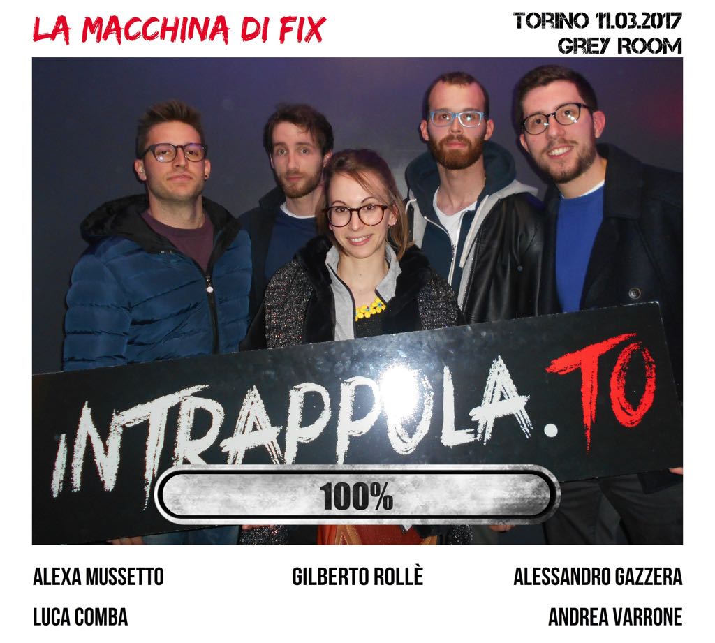 Il gruppo la macchina di fix è fuggito dalla nostra escape room 