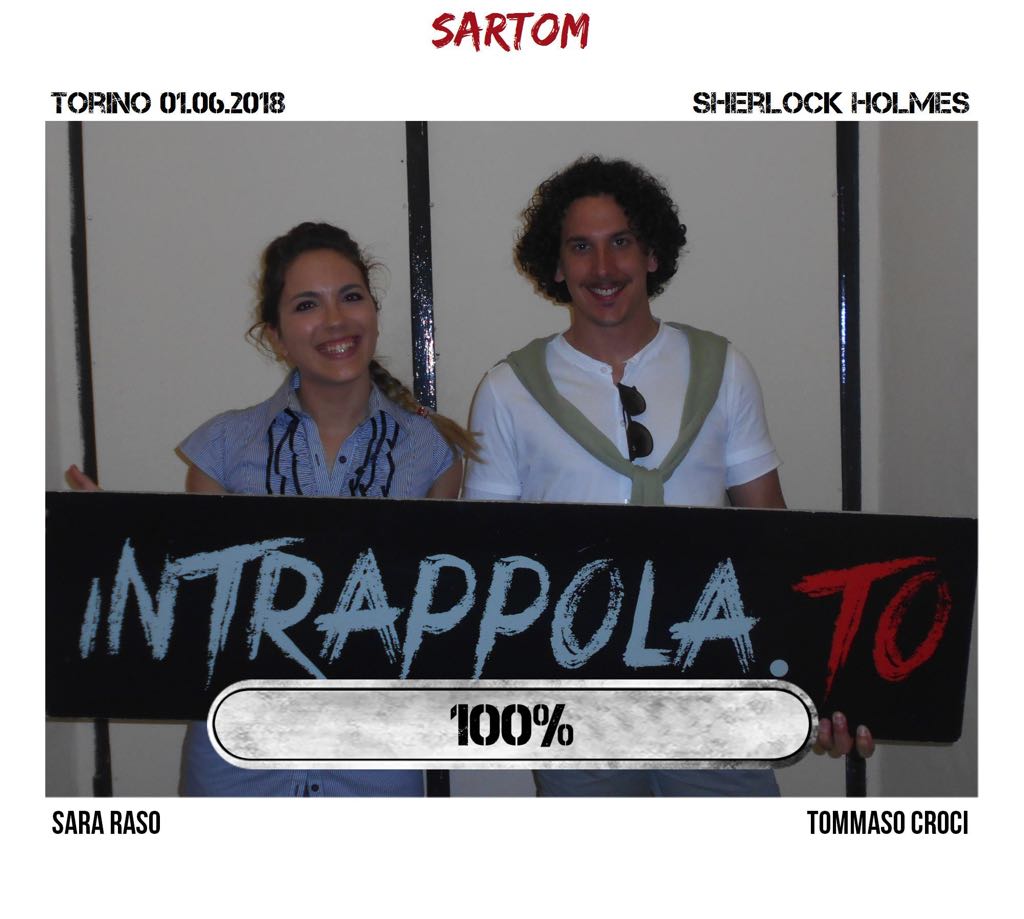 Il gruppo sartom è fuggito dalla nostra escape room Sherlock Holmes