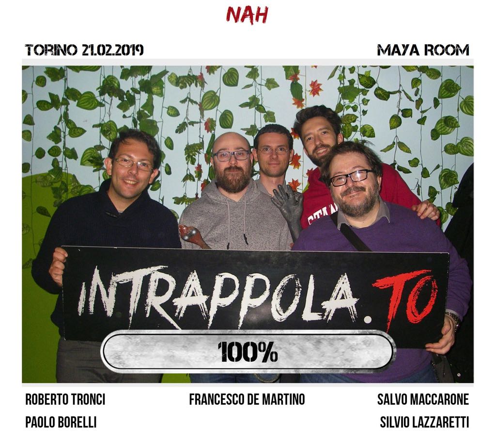 Il gruppo Nah è fuggito dalla nostra escape room Maya Room