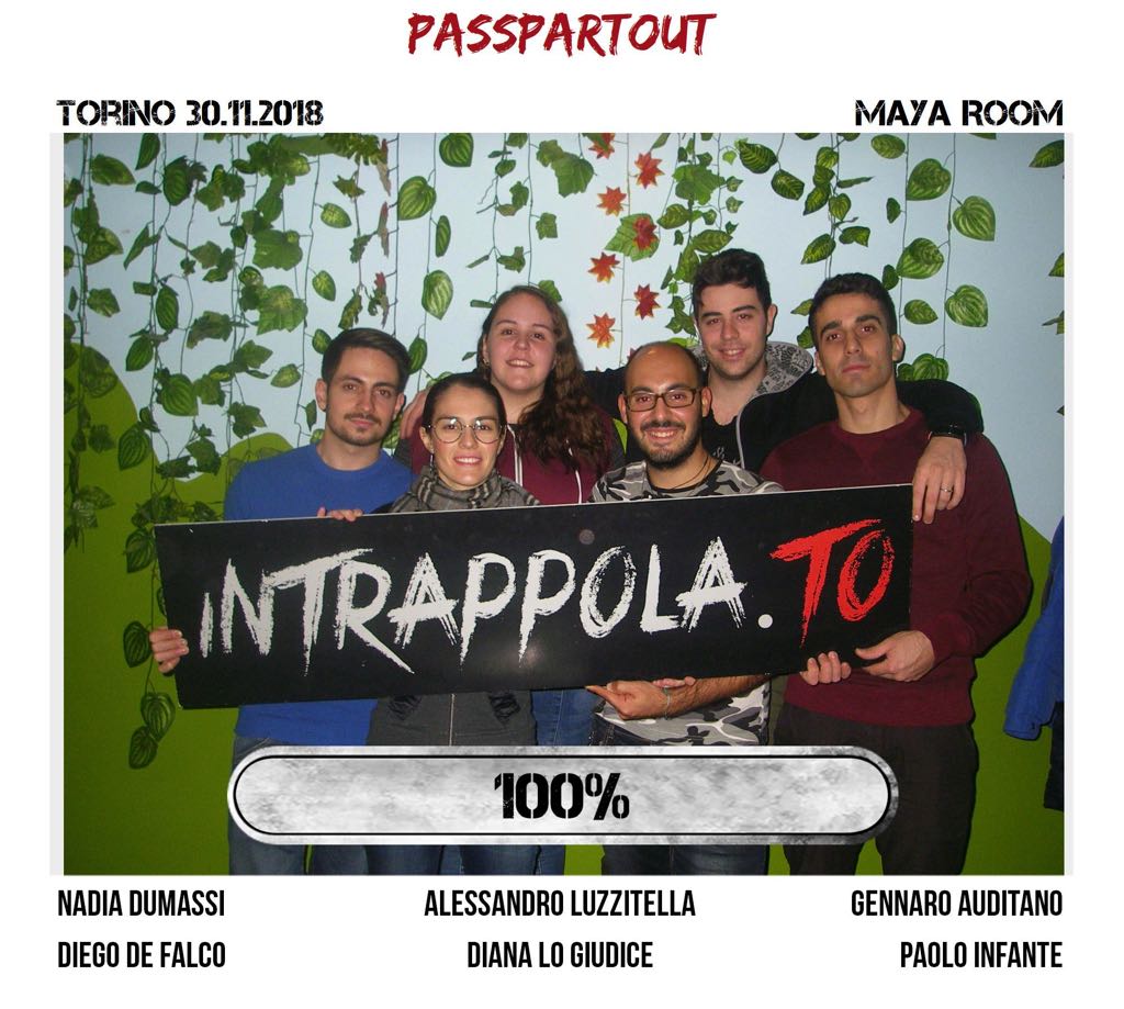 Il gruppo Passpartout è fuggito dalla nostra escape room Maya Room