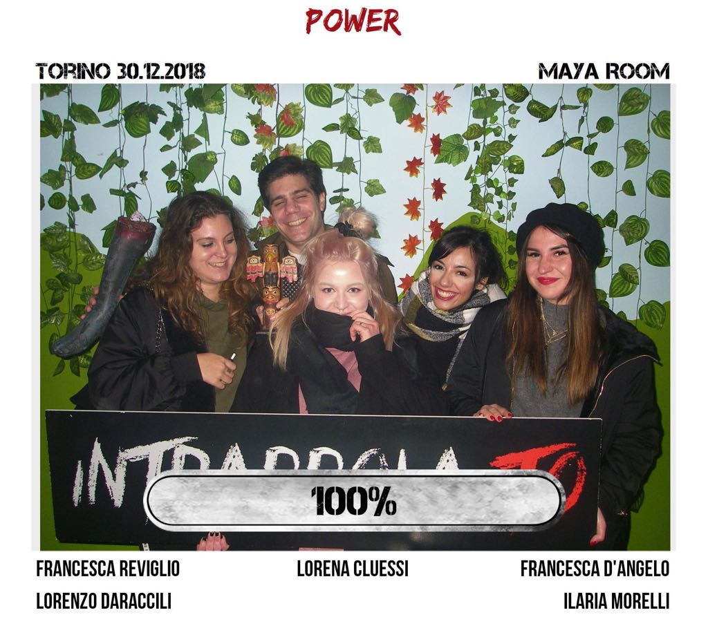 Il gruppo Power è fuggito dalla nostra escape room Maya Room