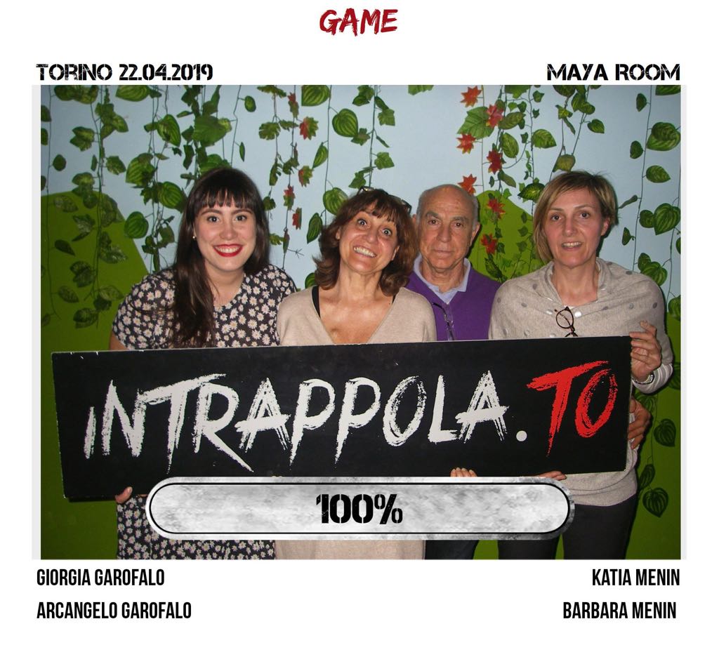 Il gruppo game è fuggito dalla nostra escape room Maya Room