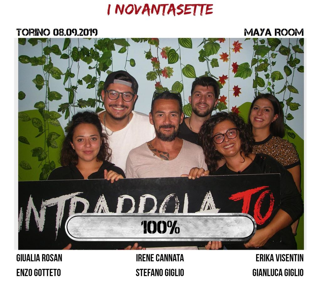 Il gruppo i novantasette è fuggito dalla nostra escape room Maya Room