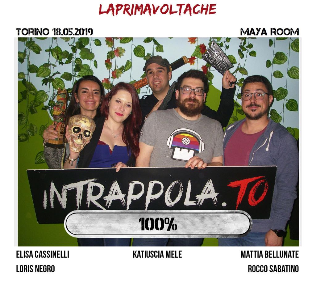 Il gruppo laprimavoltache è fuggito dalla nostra escape room Maya Room