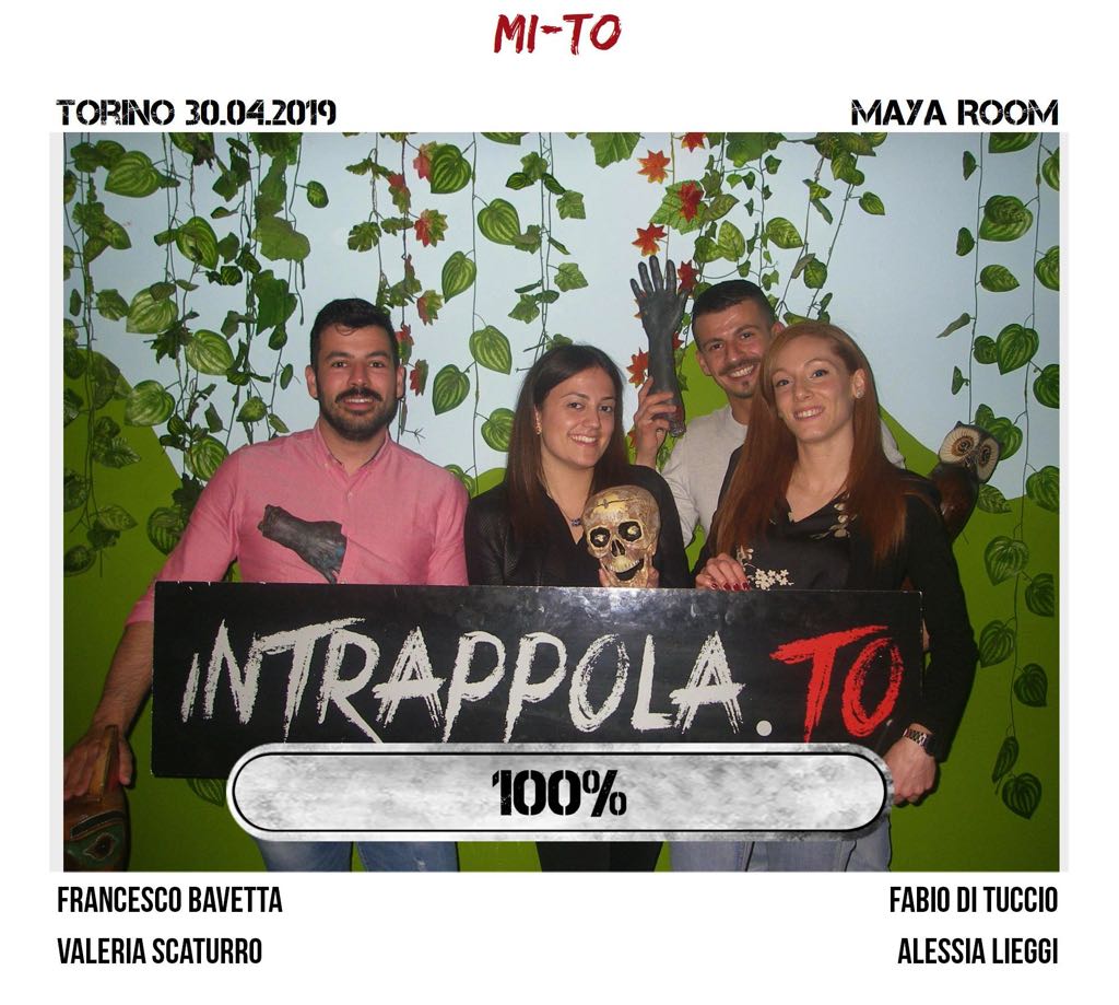 Il gruppo mi-to è fuggito dalla nostra escape room Maya Room