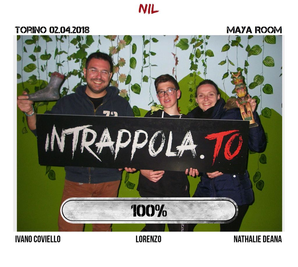 Il gruppo nil è fuggito dalla nostra escape room Maya Room