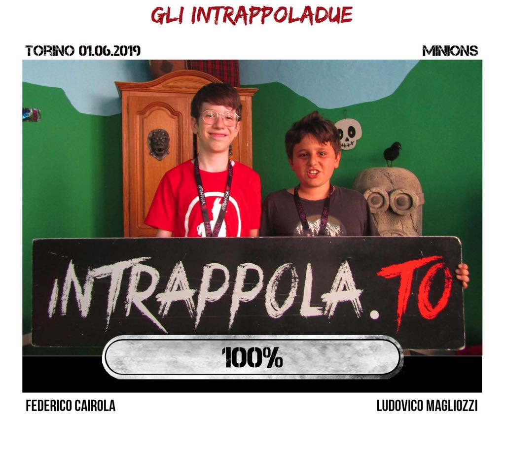 Il gruppo Gli Intrappoladue è fuggito dalla nostra escape room 