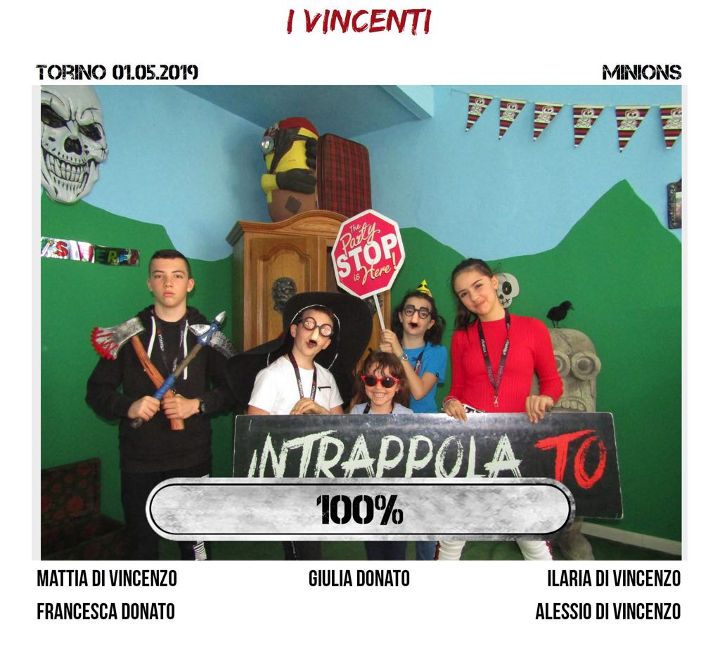 Il gruppo I vincenti è fuggito dalla nostra escape room 
