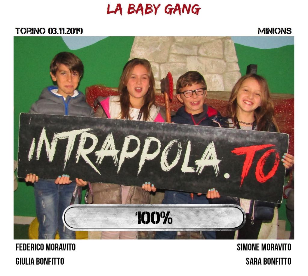 Il gruppo La baby gang è fuggito dalla nostra escape room 
