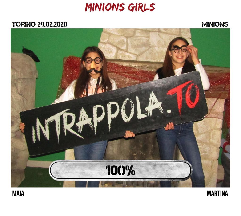 Il gruppo Minions Girls è fuggito dalla nostra escape room 