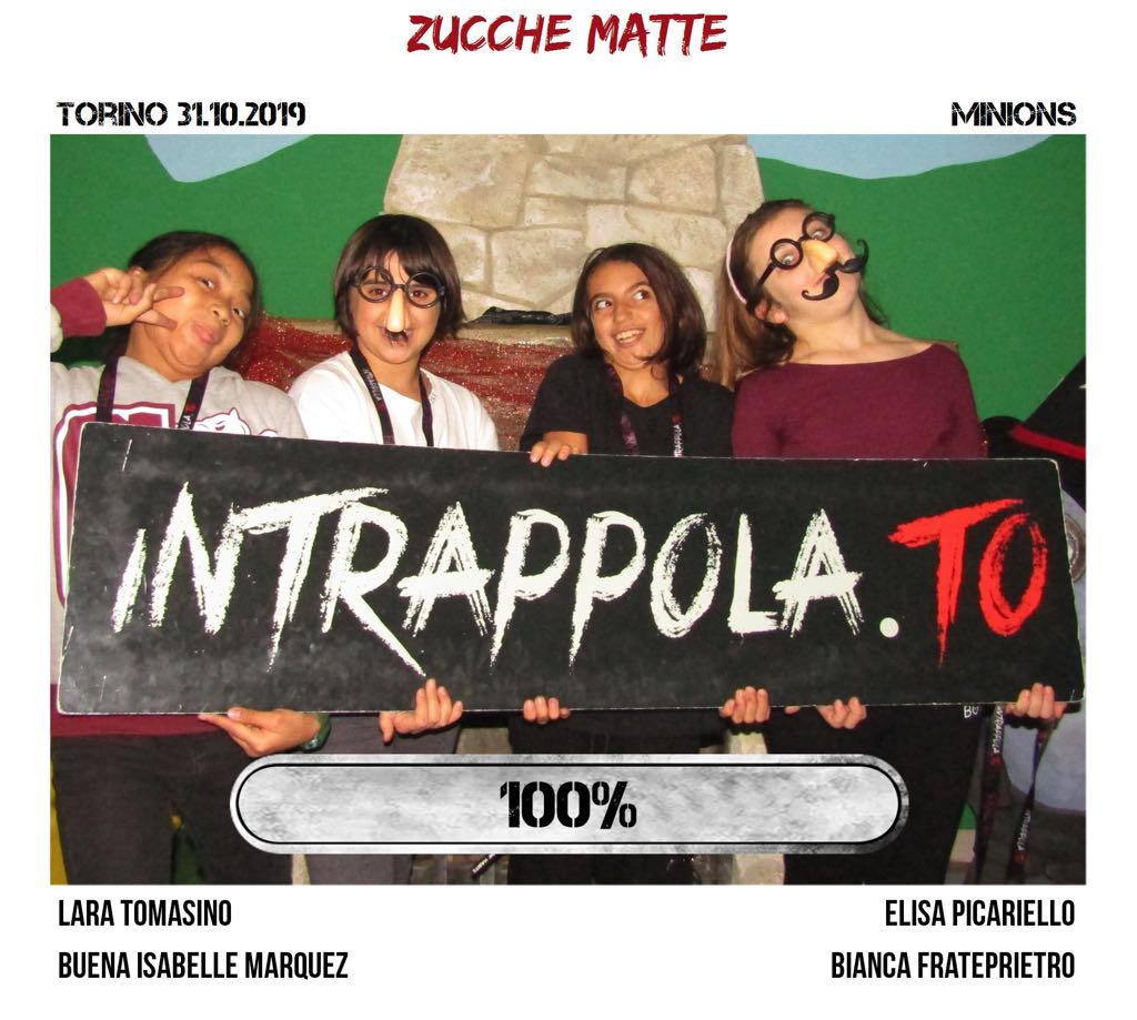 Il gruppo Zucche Matte è fuggito dalla nostra escape room 