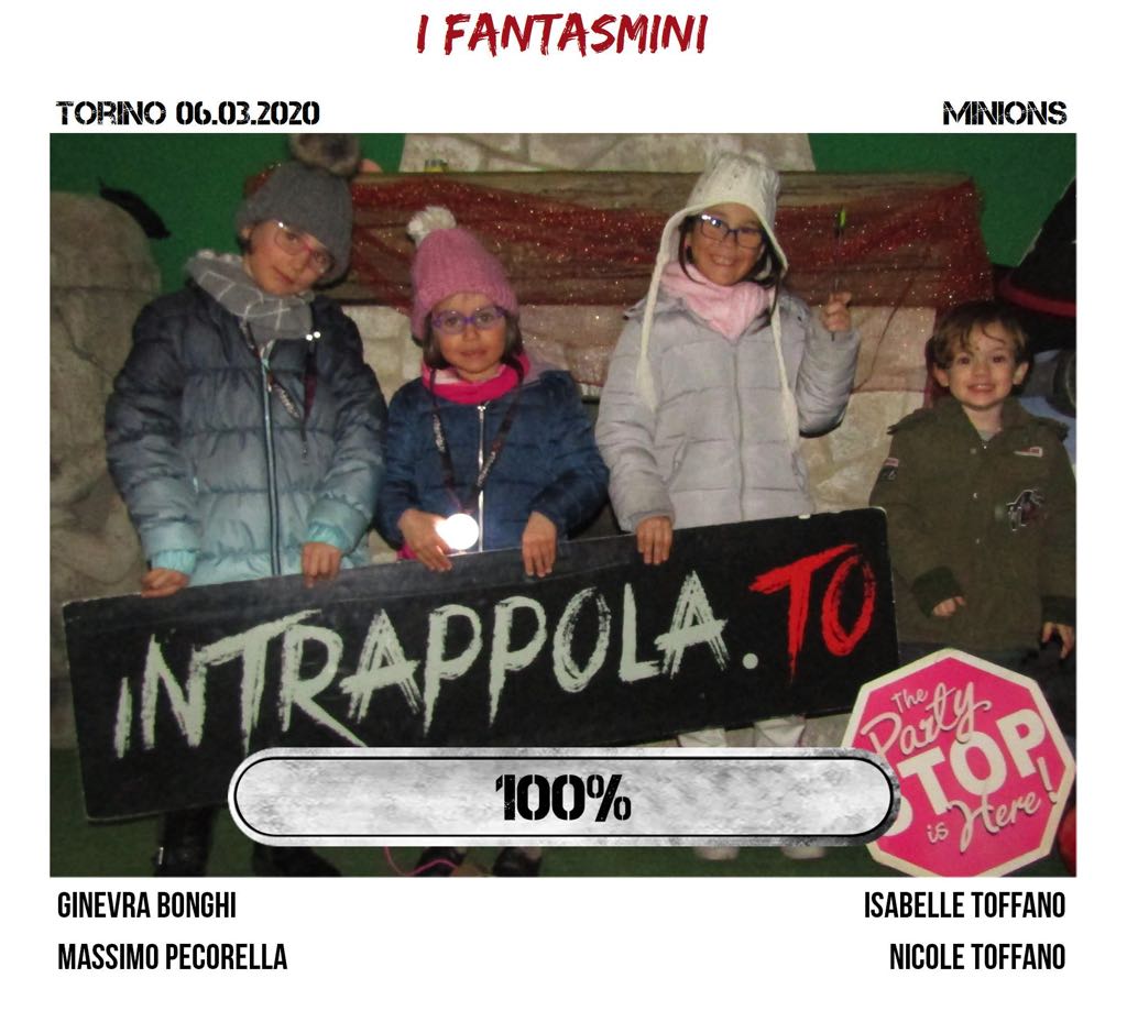 Il gruppo i fantasmini è fuggito dalla nostra escape room 